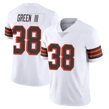 Nike A.J. Green Men's Limited Cleveland Browns White Vapor 1946 Collection Alternate Jersey