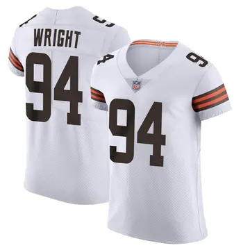 Nike Alex Wright Men's Elite Cleveland Browns White Vapor Jersey