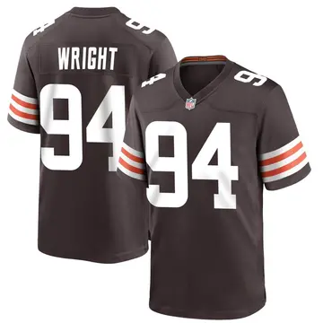 Nike Alex Wright Men's Game Cleveland Browns Brown Team Color Jersey