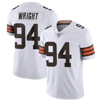 Nike Alex Wright Men's Limited Cleveland Browns White Vapor Untouchable Jersey