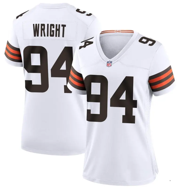 Nike Alex Wright Women's Game Cleveland Browns White Jersey