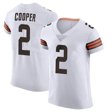 Nike Amari Cooper Men's Elite Cleveland Browns White Vapor Jersey