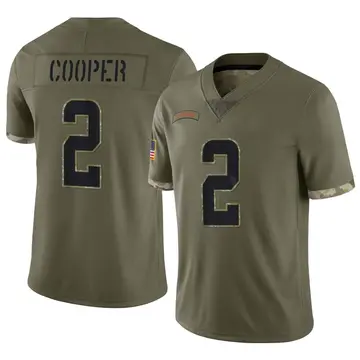 Nike Amari Cooper Men's Limited Cleveland Browns Olive 2022 Salute To Service Jersey