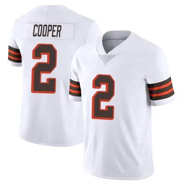 Nike Amari Cooper Men's Limited Cleveland Browns White Vapor 1946 Collection Alternate Jersey