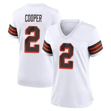 Nike Amari Cooper Women's Game Cleveland Browns White 1946 Collection Alternate Jersey