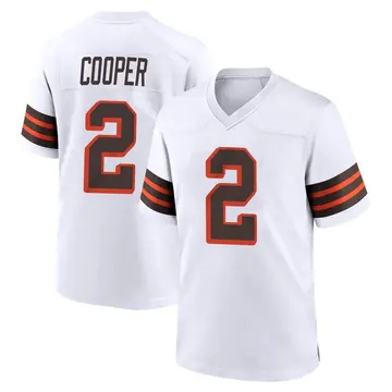 Nike Amari Cooper Youth Game Cleveland Browns White 1946 Collection Alternate Jersey