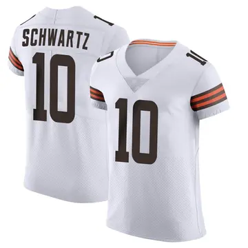 Nike Anthony Schwartz Men's Elite Cleveland Browns White Vapor Jersey