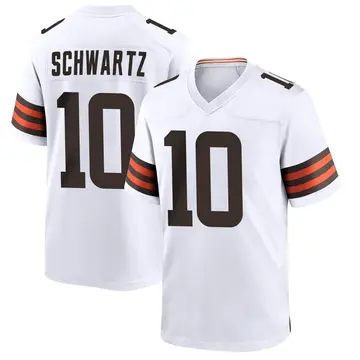 Nike Anthony Schwartz Men's Game Cleveland Browns White Jersey