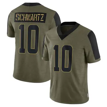 Nike Anthony Schwartz Men's Limited Cleveland Browns Olive 2021 Salute To Service Jersey