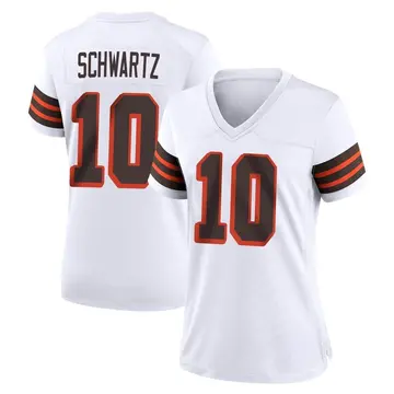 Nike Anthony Schwartz Women's Game Cleveland Browns White 1946 Collection Alternate Jersey