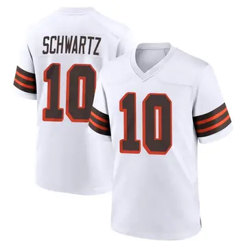 Nike Anthony Schwartz Youth Game Cleveland Browns White 1946 Collection Alternate Jersey
