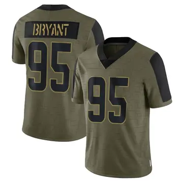 Nike Armonty Bryant Men's Limited Cleveland Browns Olive 2021 Salute To Service Jersey