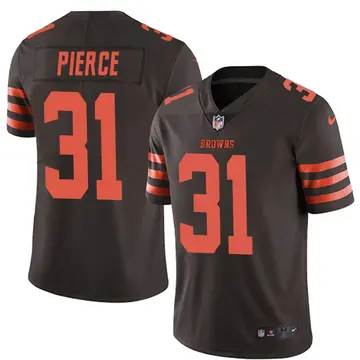 Nike Artavis Pierce Men's Limited Cleveland Browns Brown Color Rush Jersey