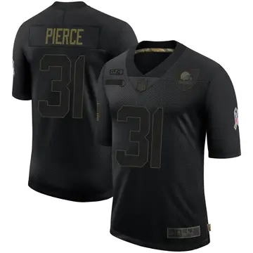 Nike Artavis Pierce Youth Limited Cleveland Browns Black 2020 Salute To Service Jersey
