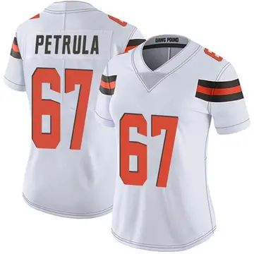 Nike Ben Petrula Women's Limited Cleveland Browns White Vapor Untouchable Jersey