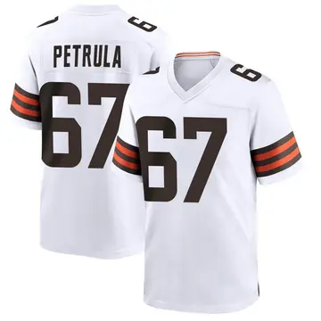 Nike Ben Petrula Youth Game Cleveland Browns White Jersey