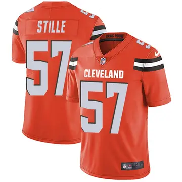 Nike Ben Stille Men's Limited Cleveland Browns Orange Alternate Vapor Untouchable Jersey