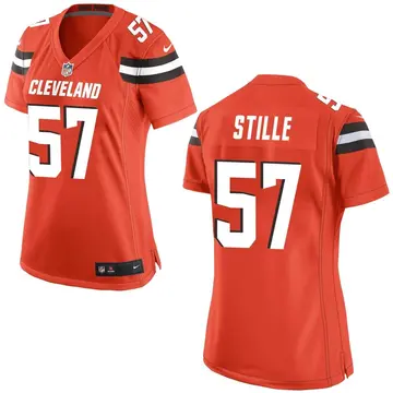Nike Ben Stille Women's Game Cleveland Browns Orange Alternate Jersey
