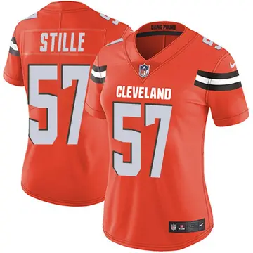 Nike Ben Stille Women's Limited Cleveland Browns Orange Alternate Vapor Untouchable Jersey