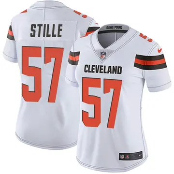 Nike Ben Stille Women's Limited Cleveland Browns White Vapor Untouchable Jersey