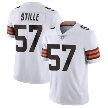 Nike Ben Stille Youth Limited Cleveland Browns White Vapor Untouchable Jersey