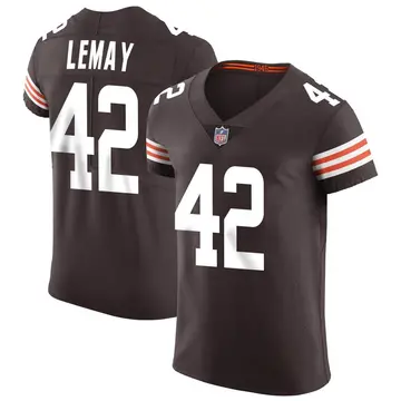 Nike Benny LeMay Men's Elite Cleveland Browns Brown Vapor Jersey