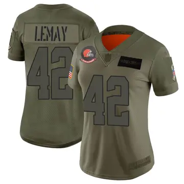 Nike Benny LeMay Women's Limited Cleveland Browns Camo 2019 Salute to Service Jersey