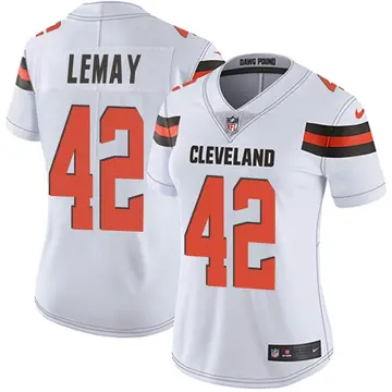 Nike Benny LeMay Women's Limited Cleveland Browns White Vapor Untouchable Jersey