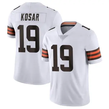 Nike Bernie Kosar Men's Limited Cleveland Browns White Vapor Untouchable Jersey