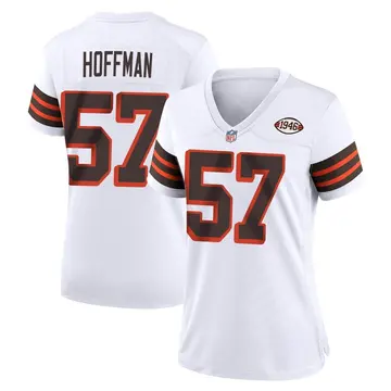 Nike Brock Hoffman Women's Game Cleveland Browns White 1946 Collection Alternate Jersey