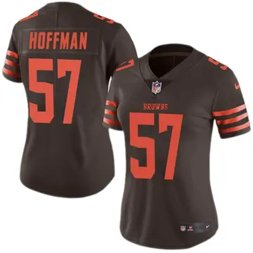 Nike Brock Hoffman Women's Limited Cleveland Browns Brown Color Rush Jersey