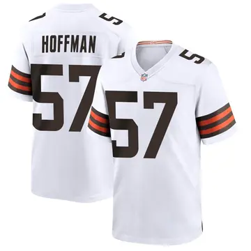 Nike Brock Hoffman Youth Game Cleveland Browns White Jersey
