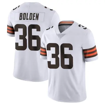 Nike Bubba Bolden Men's Limited Cleveland Browns White Vapor Untouchable Jersey