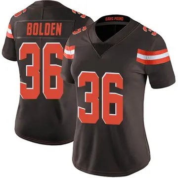 Nike Bubba Bolden Women's Limited Cleveland Browns Brown Team Color Vapor Untouchable Jersey