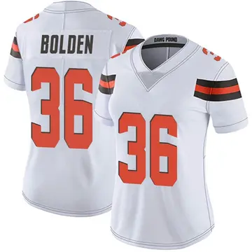 Nike Bubba Bolden Women's Limited Cleveland Browns White Vapor Untouchable Jersey