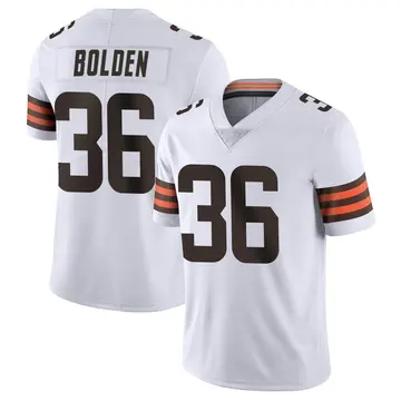 Nike Bubba Bolden Youth Limited Cleveland Browns White Vapor Untouchable Jersey