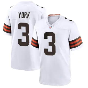 Nike Cade York Men's Game Cleveland Browns White Jersey