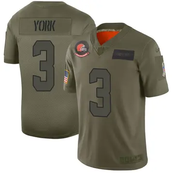 Nike Cade York Men's Limited Cleveland Browns Camo 2019 Salute to Service Jersey