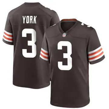 Nike Cade York Youth Game Cleveland Browns Brown Team Color Jersey