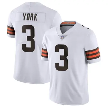 Nike Cade York Youth Limited Cleveland Browns White Vapor Untouchable Jersey
