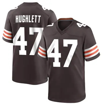 Nike Charley Hughlett Men's Game Cleveland Browns Brown Team Color Jersey
