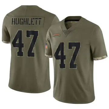 Nike Charley Hughlett Men's Limited Cleveland Browns Olive 2022 Salute To Service Jersey