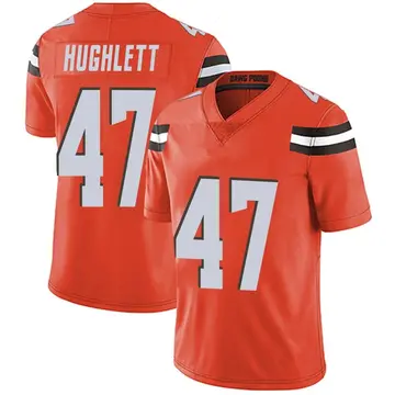 Nike Charley Hughlett Men's Limited Cleveland Browns Orange Alternate Vapor Untouchable Jersey