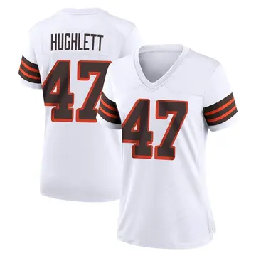 Nike Charley Hughlett Women's Game Cleveland Browns White 1946 Collection Alternate Jersey