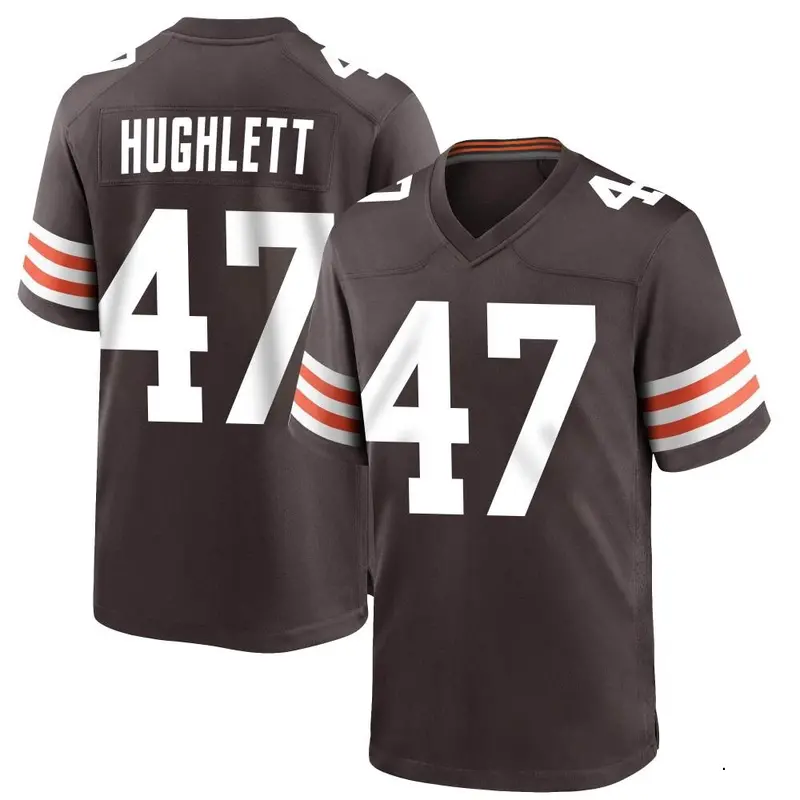 Nike Charley Hughlett Youth Game Cleveland Browns Brown Team Color Jersey