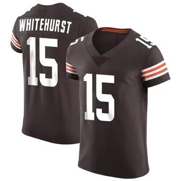Nike Charlie Whitehurst Men's Elite Cleveland Browns Brown Vapor Jersey