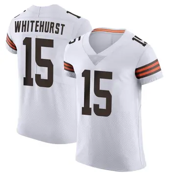 Nike Charlie Whitehurst Men's Elite Cleveland Browns White Vapor Jersey