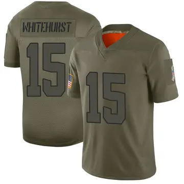 Nike Charlie Whitehurst Men's Limited Cleveland Browns Camo 2019 Salute to Service Jersey