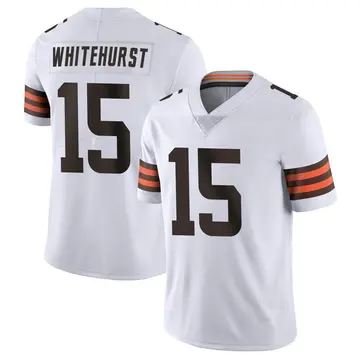 Nike Charlie Whitehurst Men's Limited Cleveland Browns White Vapor Untouchable Jersey