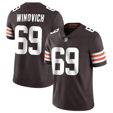Nike Chase Winovich Men's Limited Cleveland Browns Brown Team Color Vapor Untouchable Jersey